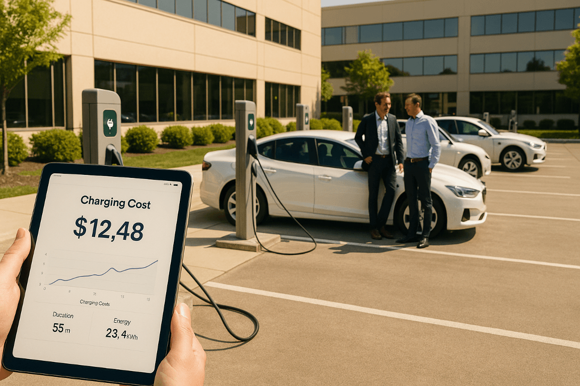 Facturation des bornes de recharge en entreprise