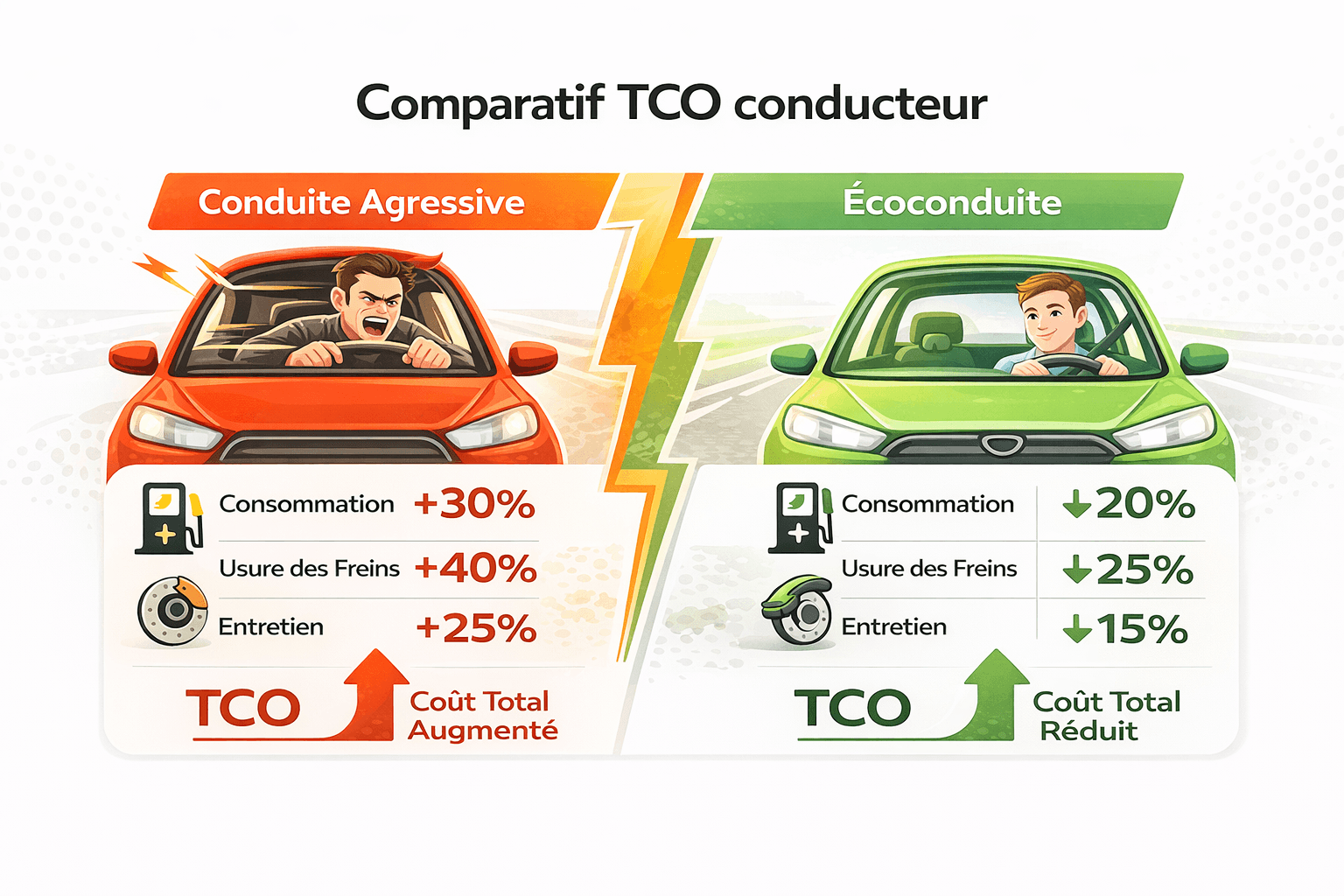 Comparatif TCO conducteur
