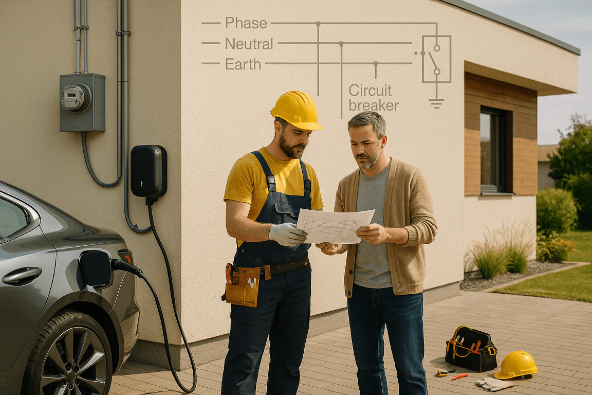 Tout comprendre grâce au schéma installation borne de recharge